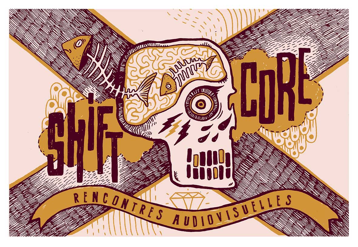 affiche shiftcore par sarah szymanski graphiste